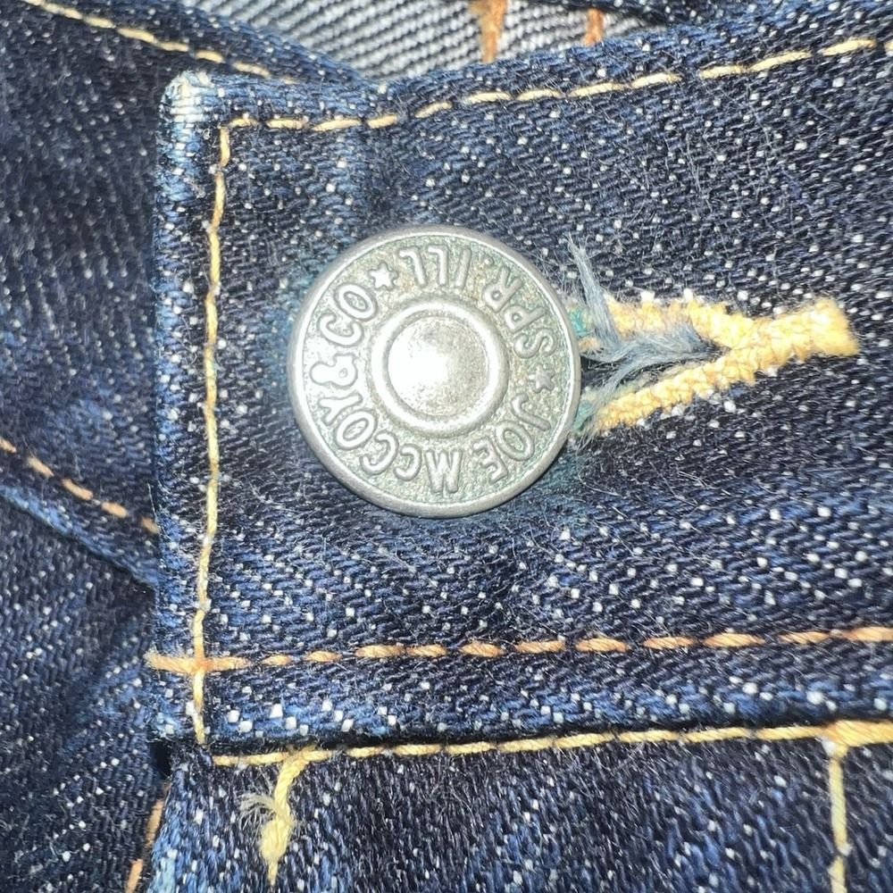Real Joe McCoy 906 Selvedge Denim Jeans 31 x 36 (31 x 30) Indigo Made in Japan - Picture 7 of 16